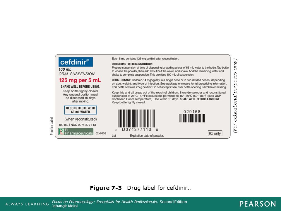 omnicef prescription label